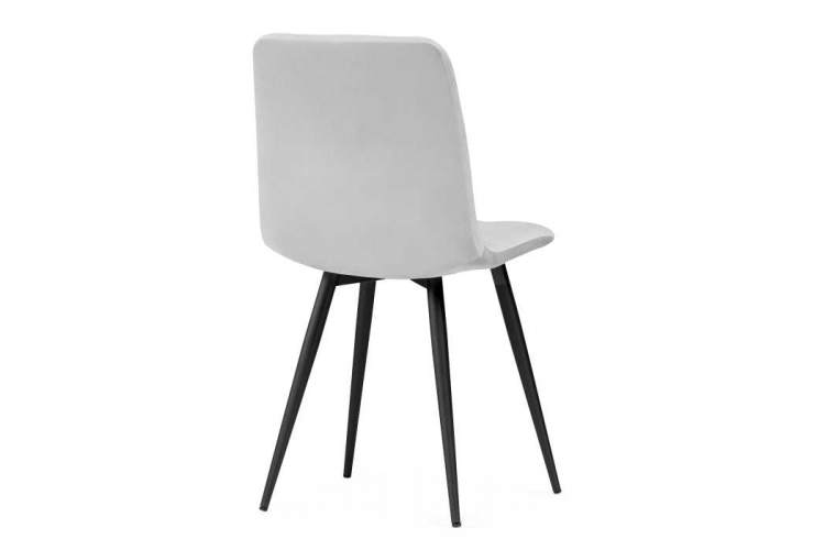 Стул на металлокаркасе Чилли светло-серый / черный-3