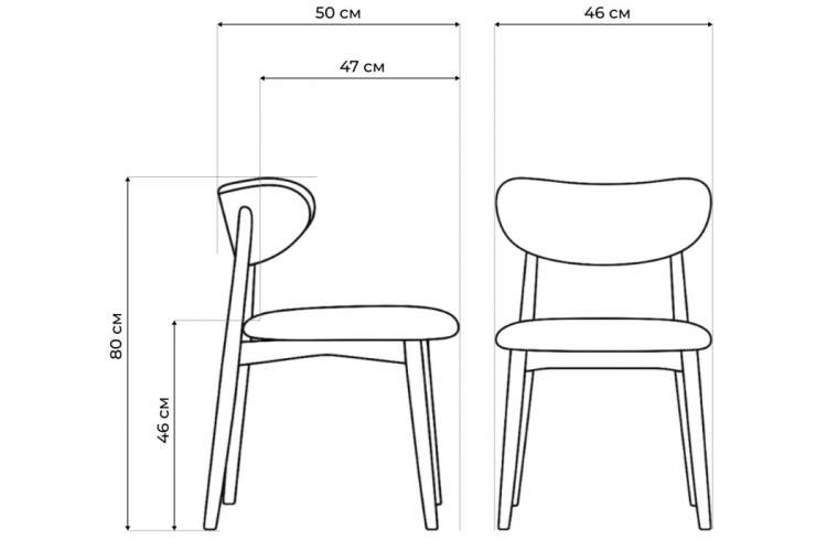 Стул деревянный Фарго бежевый / миланский орех-2