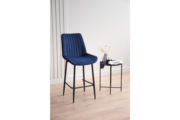 Барный стул Седа 360 синий (zd 798) / черный np-1