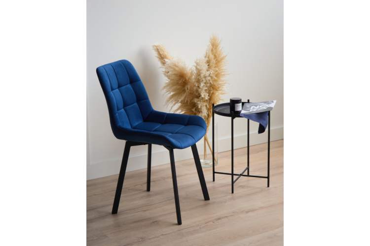 Стул на металлокаркасе Челси 360 П синий (zd 798) / черный np-2