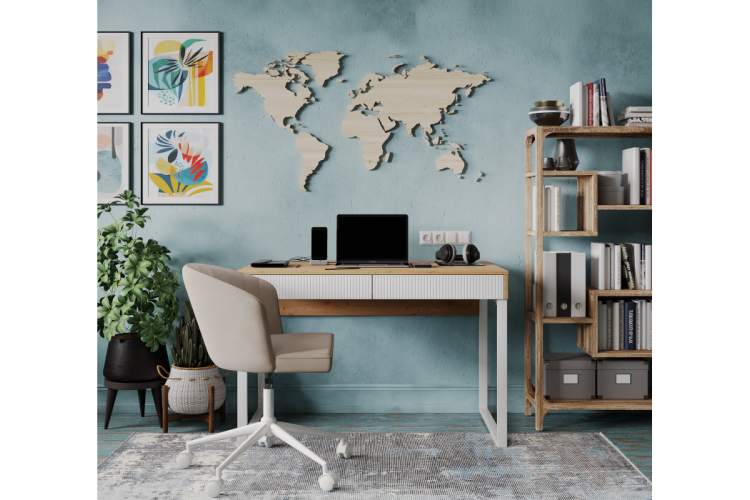 Офисное кресло Дэни бежевый / белый-1