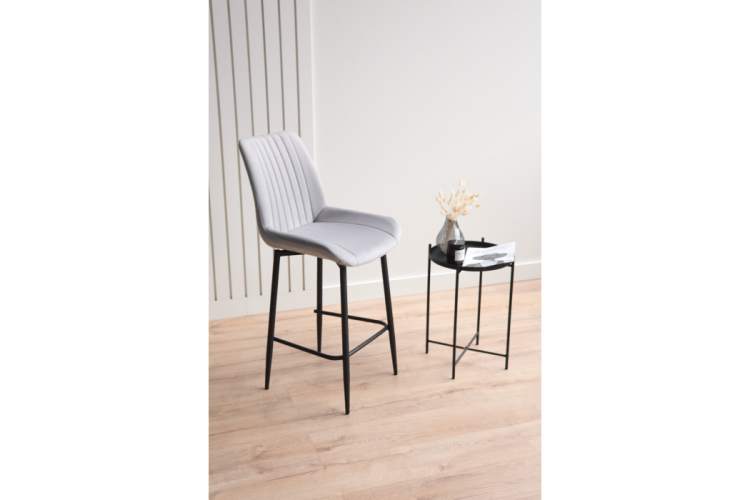 Барный стул Седа светло-серый (zd 960) / черный-2