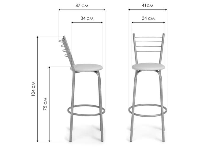 Барный стул Sadov ваниль в крапинку / светлый мусс-1