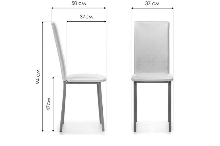 Стул на металлокаркасе Bozanak жемчуг / крокодил искусственнвя кожа / светлый мусс-1
