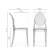 Пластиковый стул Victoria clear gray