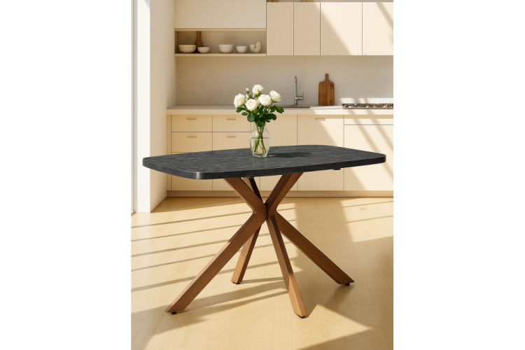 Стол деревянный Кортез 32 116(160)x77 раздвижной малави / медь-1