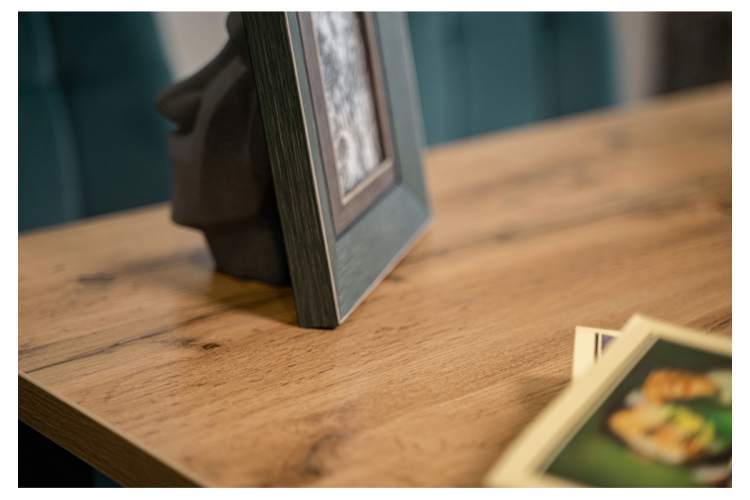 Стол деревянный Тринити Лофт 120 25 мм дуб вотан / черный матовый-2