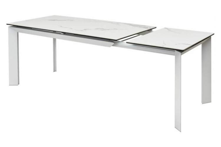 Керамический стол Cremona 140 matte statuario белый мрамор матовый / белый-4