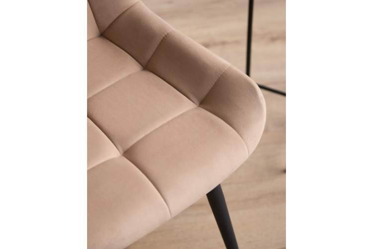 Стул на металлокаркасе Челси 360 К бежевый (zd 210) / черный np-8