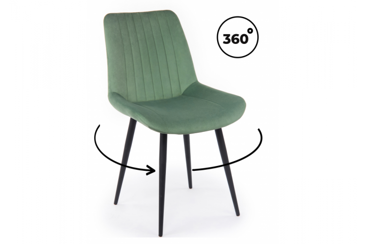 Стул на металлокаркасе Седа 360 фисташковый (zd 651) / черный np