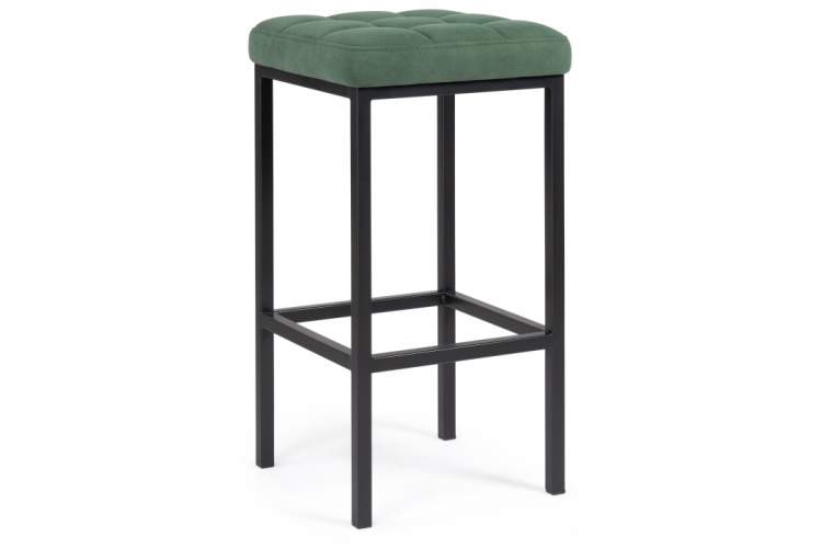 Барный стул Лофт катания изумруд / черный матовый