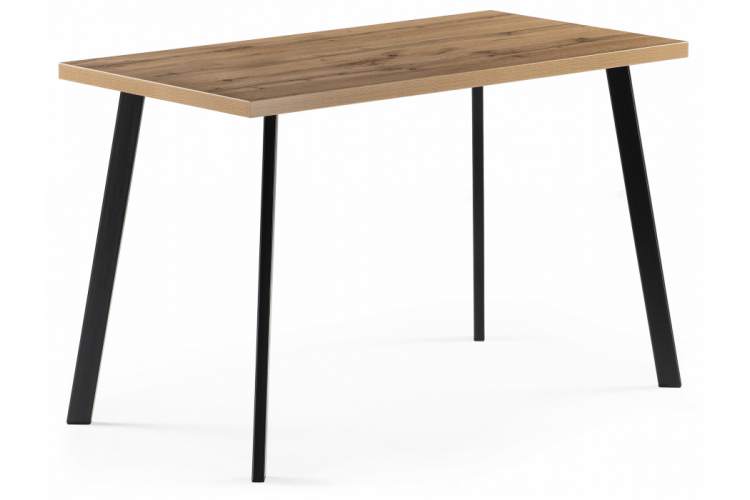 Стол деревянный Тринити Лофт 120 25 мм дуб вотан / черный матовый