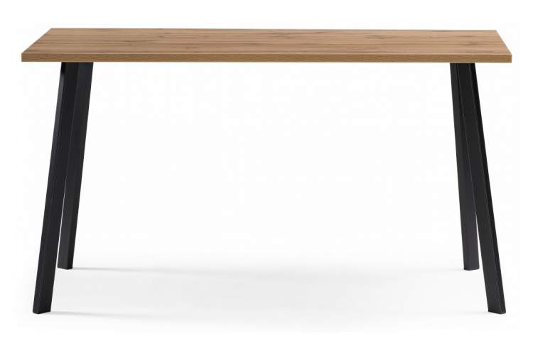 Стол деревянный Тринити Лофт 120 25 мм дуб вотан / черный матовый-4