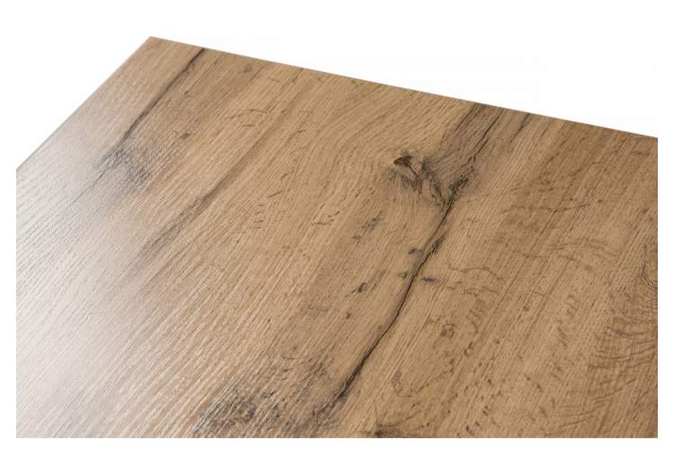 Стол деревянный Тринити Лофт 120 25 мм дуб вотан / черный матовый-8