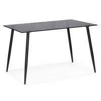 Стол стеклянный Smoke 120х80х75 clear gray / black Стол стеклянный Smoke 120х80х75 clear gray / black
