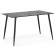 Стол стеклянный Smoke 120х80х75 clear gray / black