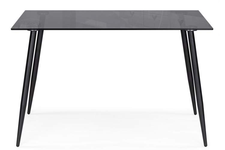 Стол стеклянный Smoke 120х80х75 clear gray / black-2