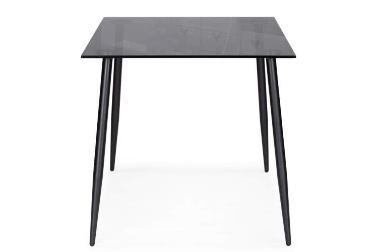 Стол стеклянный Smoke 120х80х75 clear gray / black-3