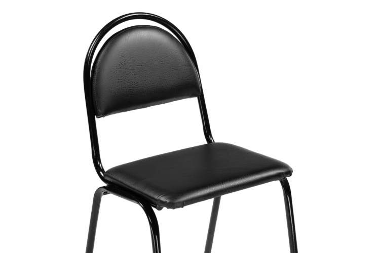 Стул на металлокаркасе Гумер черный / черный глянец-5
