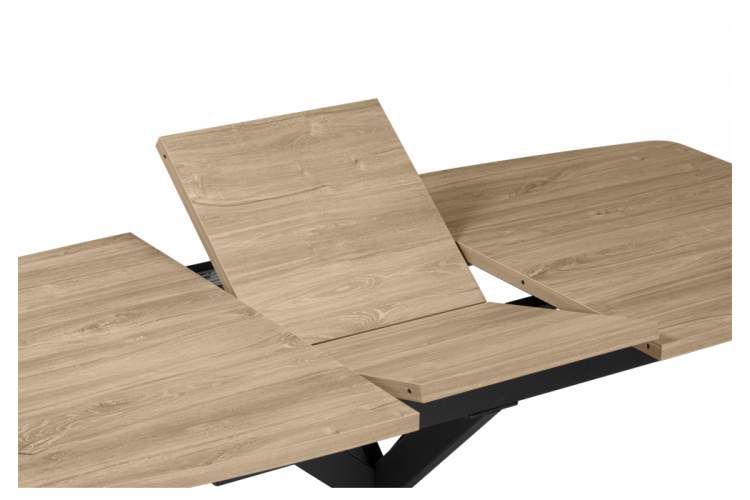 Стол деревянный Индиана 130x80 дуб кунео / черный-6