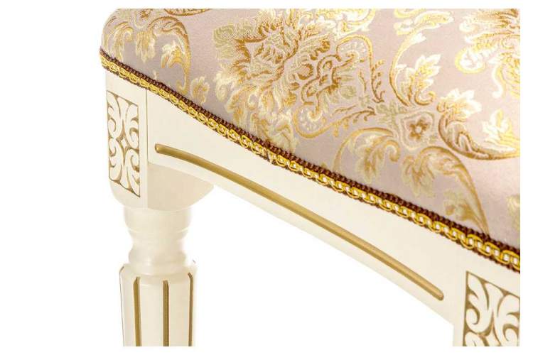 Банкетка Беттино патина золото / бежевый-6