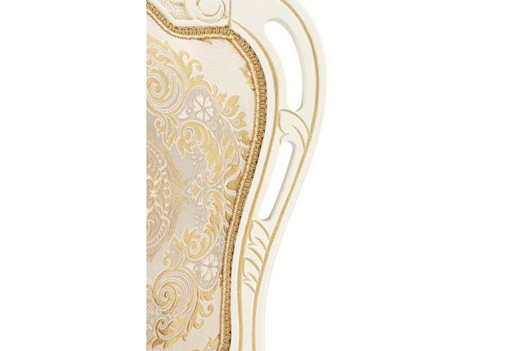 Стул деревянный Bronte молочный / патина-14