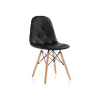 Стул кухонный Kvadro 1 black / wood Стул деревянный Стул кухонный Kvadro 1 black / wood Стул деревянный
