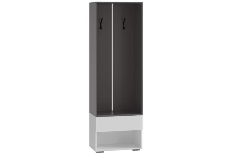 Прихожая Роут 0,6 м белый / графит