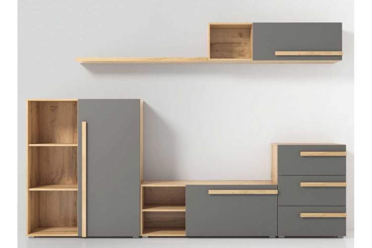 Комод Чернин дуб вотан / графит-3