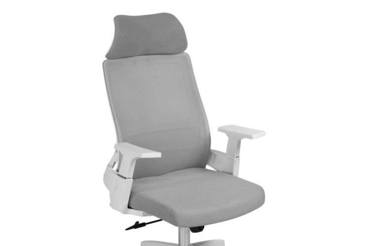 Компьютерное кресло Flok gray / white-5