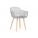 Rikon gray / wood Пластиковый стул