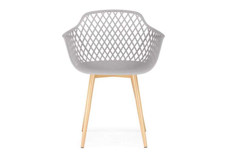 Пластиковый стул Rikon gray / wood-1