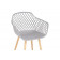 Rikon gray / wood Пластиковый стул
