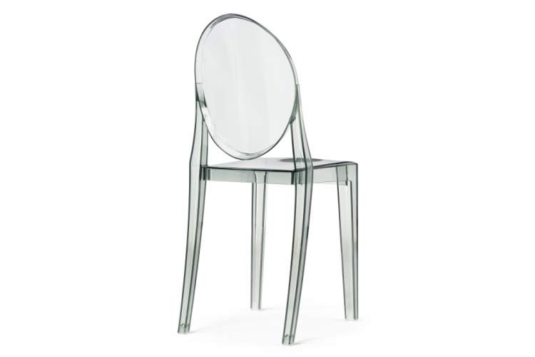 Пластиковый стул Victoria clear gray-4