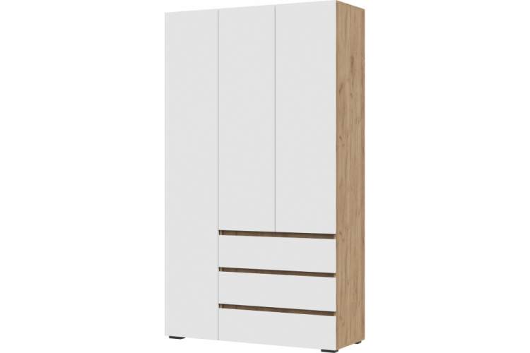 Шкаф Элла ШК 06 белый / дуб крафт золото