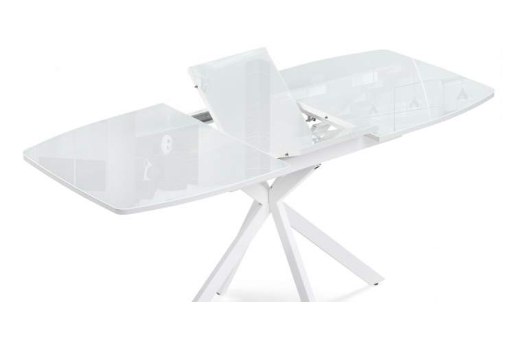Стол стеклянный Тамаса 120(150)х70х76 белый-5