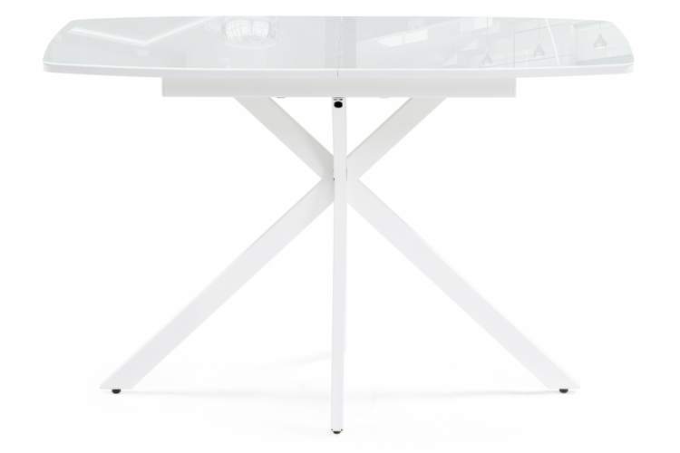 Стол стеклянный Тамаса 120(150)х70х76 белый-2