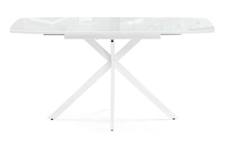 Стол стеклянный Тамаса 120(150)х70х76 белый-3