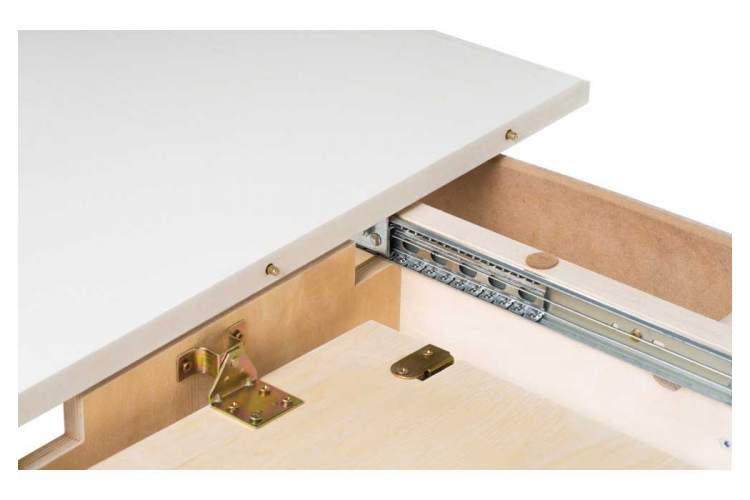 Стол деревянный Авилла молочный / золото-7