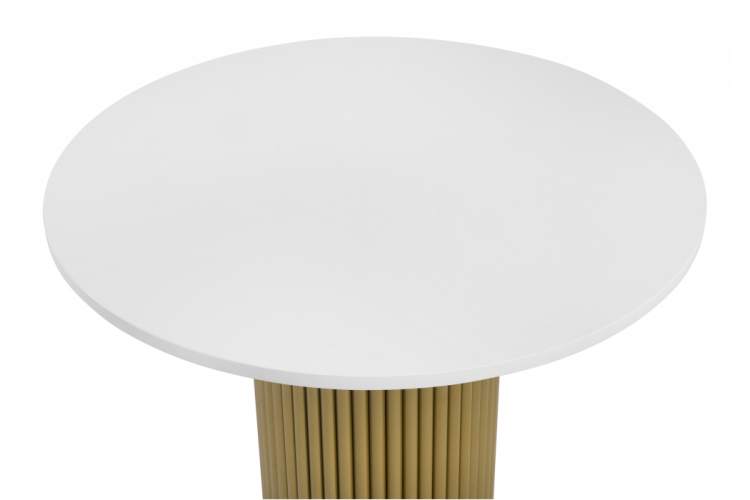 Стол деревянный Барел 100 белый / золото-6