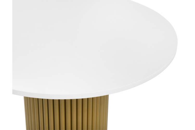 Стол деревянный Барел 100 белый / золото-7