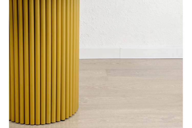 Стол деревянный Барел 100 белый / золото-9