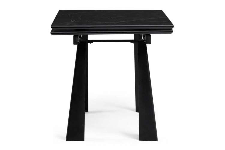 Обеденный стол Бэйнбрук 140х80х76 черный мрамор / черный-3