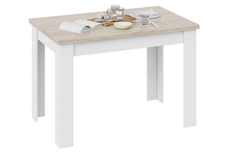 Стол деревянный Промо Тип 4 белый / дуб сонома светлый-3