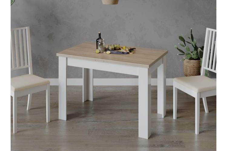 Стол деревянный Промо Тип 4 белый / дуб сонома светлый-5