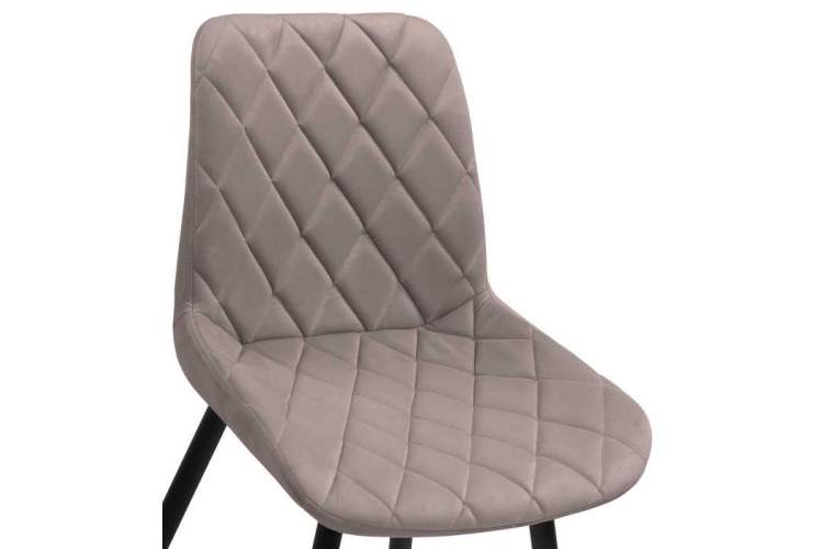 Стул на металлокаркасе Баодин Б/К латте / черный-2