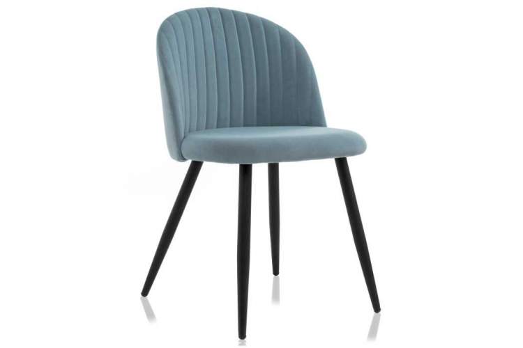 Gabi 1 light blue / black Стул на металлокаркасе