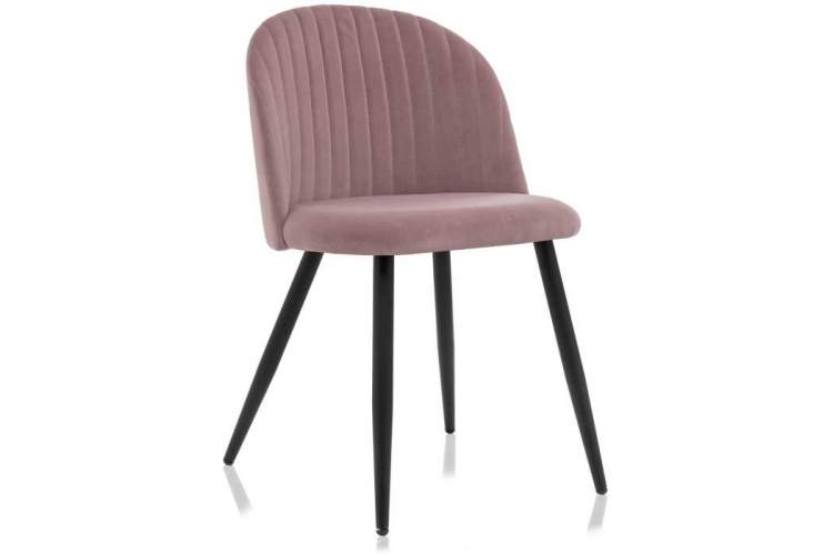 Стул на металлокаркасе Gabi 1 light purple / black