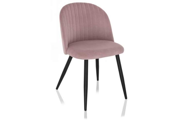 Стул на металлокаркасе Gabi 1 light purple / black-9