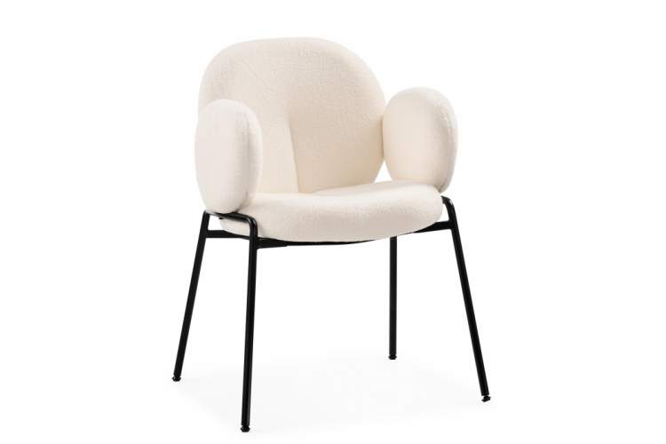 Стул на металлокаркасе Kalipso white / black-3